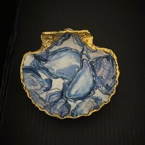 Hand made Decoupage Deep dish Seashell